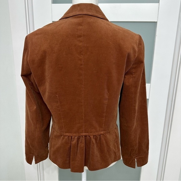 Talbots Corduroy Blazer Rust Brown Size 10 LIKE NEW - Picture 5 of 8